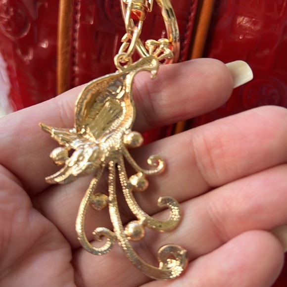 BAG CHARM. BEAUTIFUL PEACOCK - Picture 3 of 5